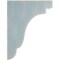 Ekena Millwork 3 1/2"W x 7 1/4"D x 9 1/2"H Bedford Wood Vintage Decor Bracket, Driftwood Blue BKTWD04X07X10BEBU - alternate 3